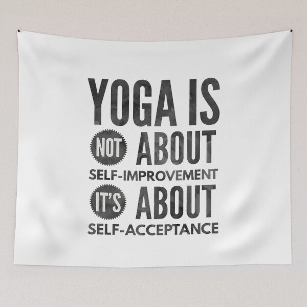 Item preview, Yogi is not about self-improvement it's about self-acceptance designed and sold by Hammy97.
