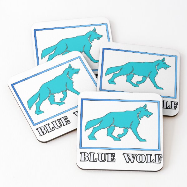 Artikelvorschau, Blauer Wolf entworfen und verkauft von  ADBIB Design.