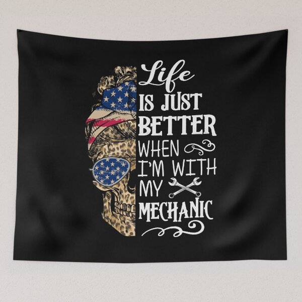 Item preview, Life is just better when i'm with my mechanic funny vintage cool mechanical engineering designed and sold by beckadamr.