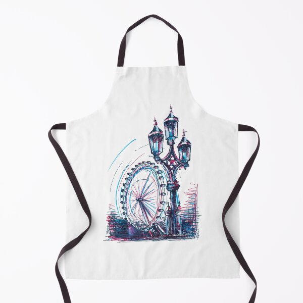 Item preview, London Eye London City Skyscape Illustration designed and sold by samanthagarrett.