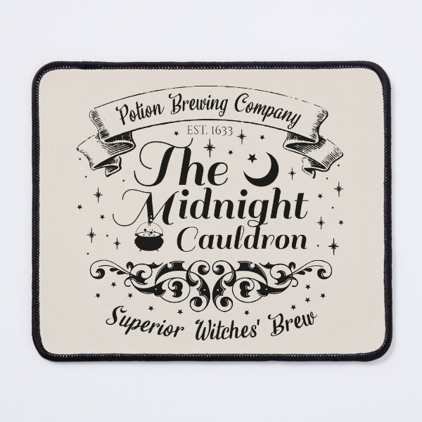 Item preview, The Midnight Cauldron, Cool Halloween Design, One Of Matching Four Cream Color designed and sold by TrulyEpoque.