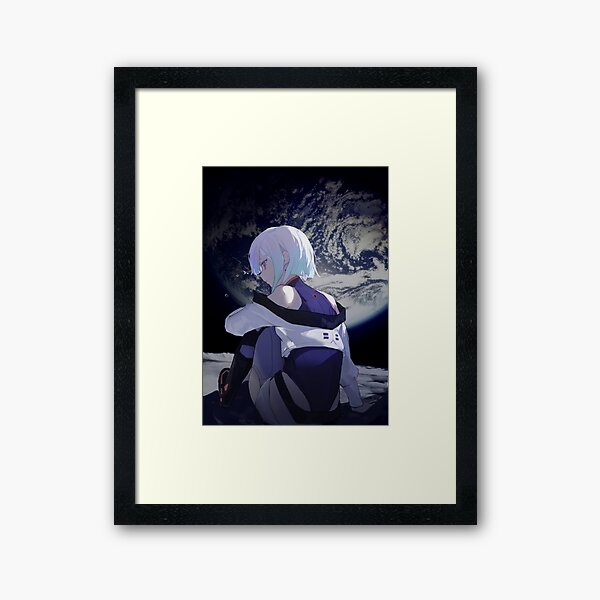 Lucy Cyberpunk Edgerunners Moon Framed Art Print