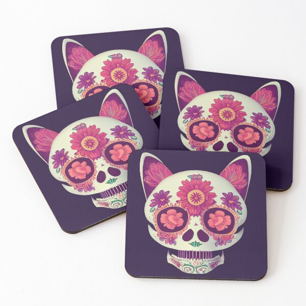 Item preview, Mexican Cat Skull 2 designed and sold by TheSamuraiCat.