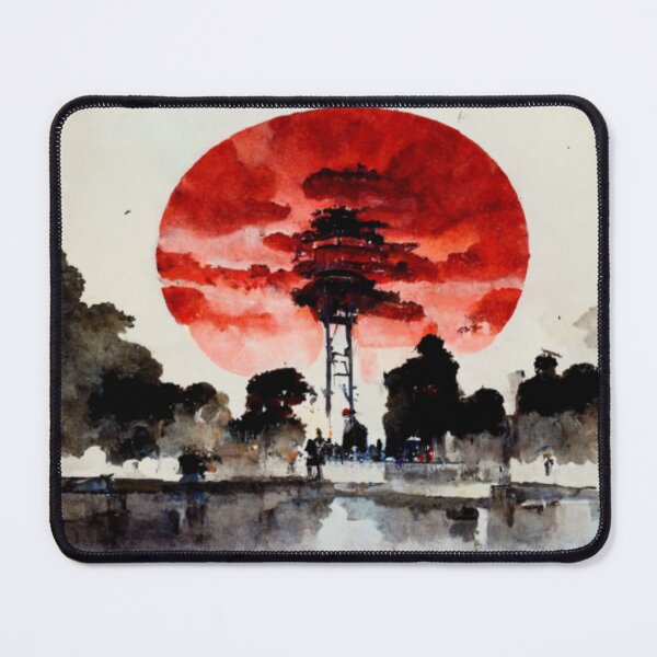 Item preview, Watercolor view Ueno Park Tokyo Asakusa designed and sold by Mirochan80.