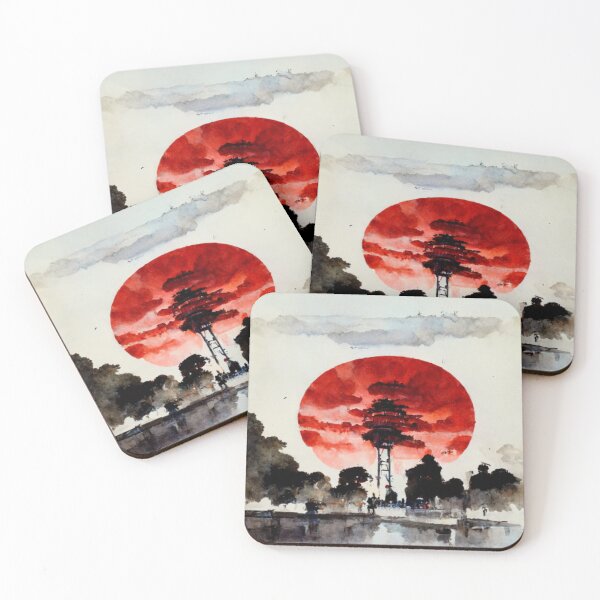 Item preview, Watercolor view Ueno Park Tokyo Asakusa designed and sold by Mirochan80.