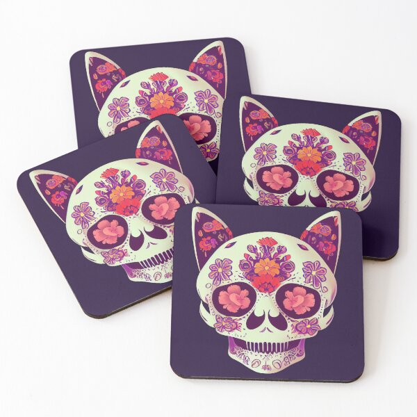 Item preview, Mexican Cat Skull 3 designed and sold by TheSamuraiCat.