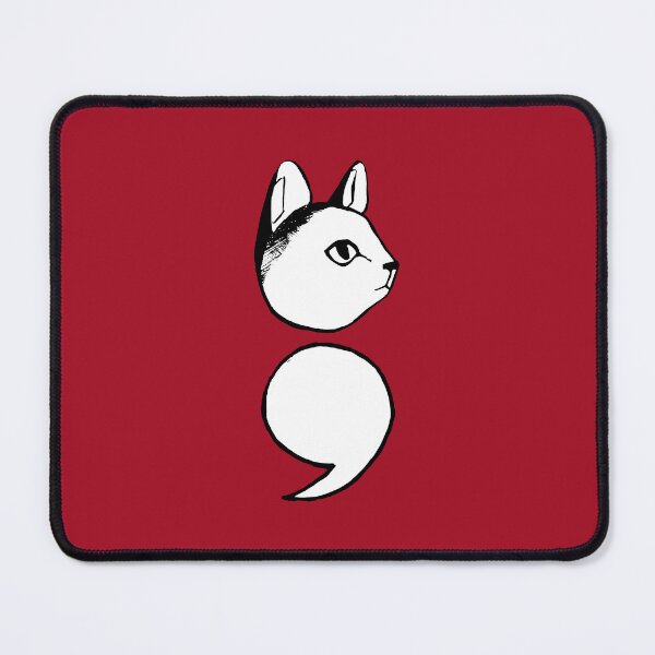 Item preview, Semicolon Cat designed and sold by THROUGH-LIFE.