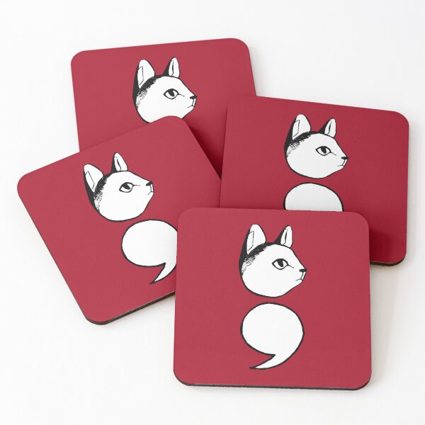 Item preview, Semicolon Cat designed and sold by THROUGH-LIFE.