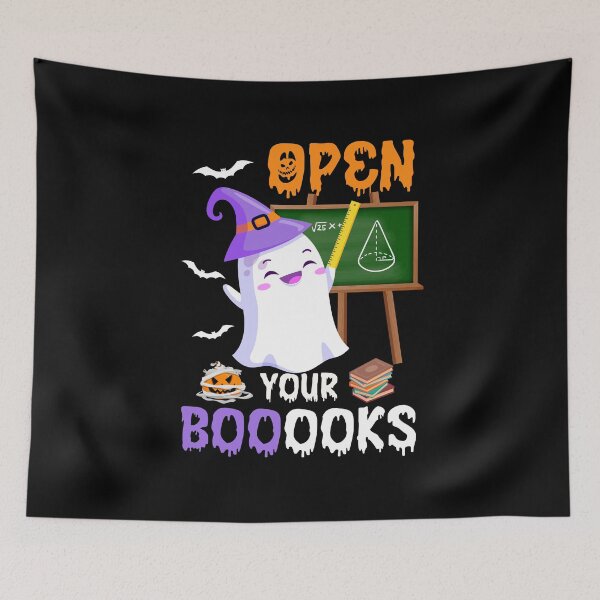 Item preview, Ghost Open Your Booooks Book Halloween School Teacher Kindergarten designed and sold by tulinorampyc.