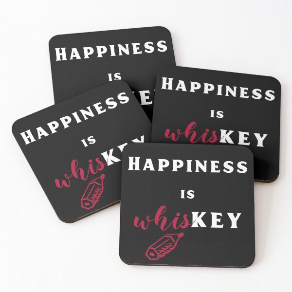 Item preview, Happiness Is Whiskey. Wise Words With Correction designed and sold by Rebel-Design.