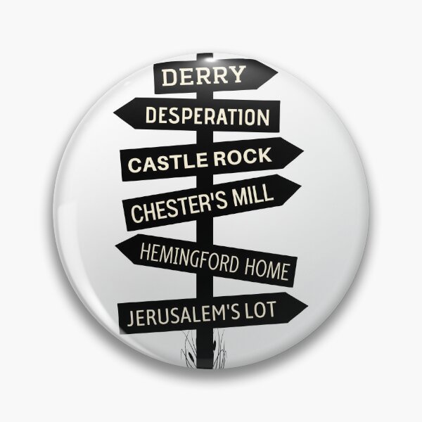 Item preview, Stephen King Universe Locations Sign Post designed and sold by humnoo.
