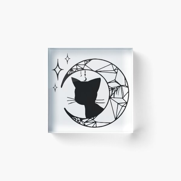 Item preview, black moon Cat Tshirt gift for cat lovers gift for cat owners  designed and sold by GhostAmine.