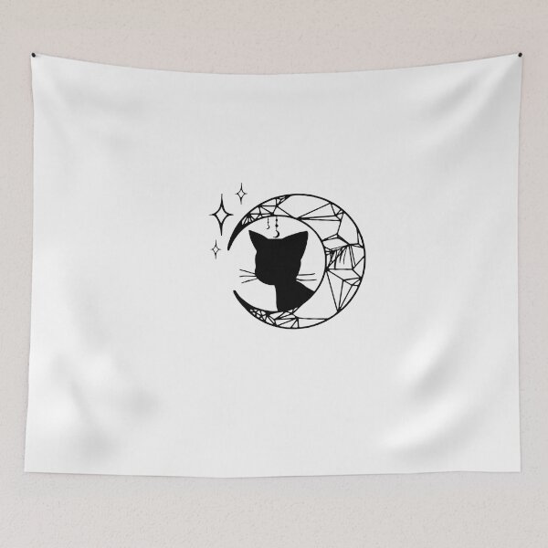 Item preview, black moon Cat Tshirt gift for cat lovers gift for cat owners  designed and sold by GhostAmine.
