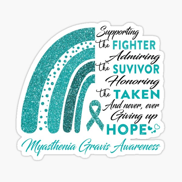 Item preview, Myasthenia Gravis Warrior Supporting Fighter  Awareness designed and sold by Gillosina.