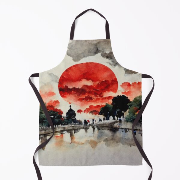 Item preview, Watercolor view Ueno Park lake Tokyo Asakusa designed and sold by Mirochan80.