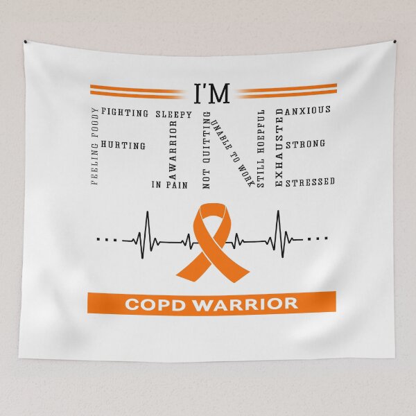 Item preview, I'm Fine COPD Warrior Support COPD Awareness Gifts designed and sold by rechardtee.