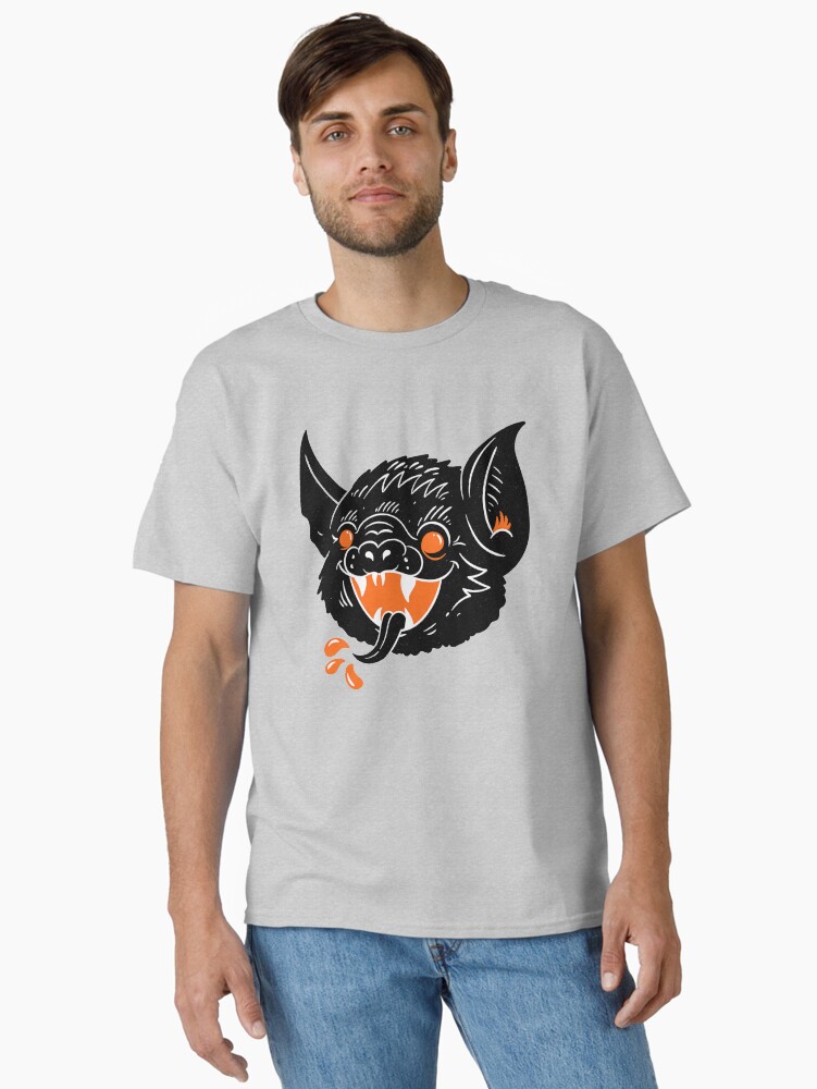 Thumbnail 1 of 7, Classic T-Shirt, Vintage Bat Halloween designed and sold by SPOOKYSWAG.
