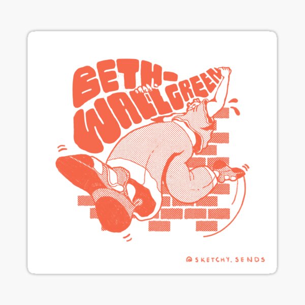 Bethwall Green Climbing Gym Sticker Sticker