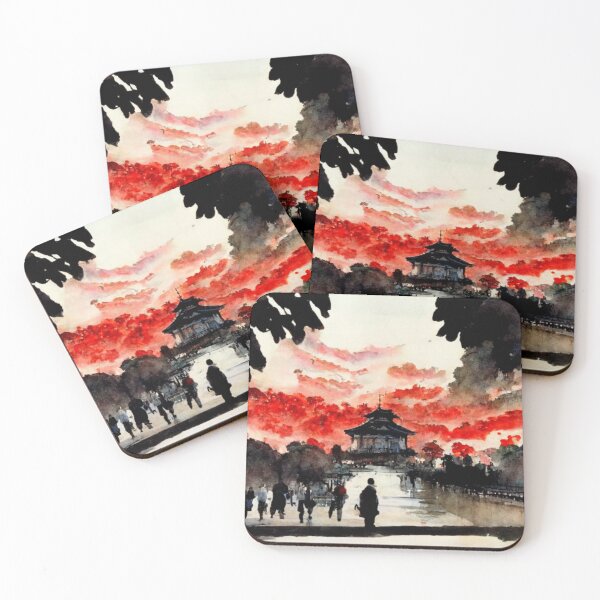 Item preview, Watercolor view Ueno Park Tokyo Asakusa designed and sold by Mirochan80.
