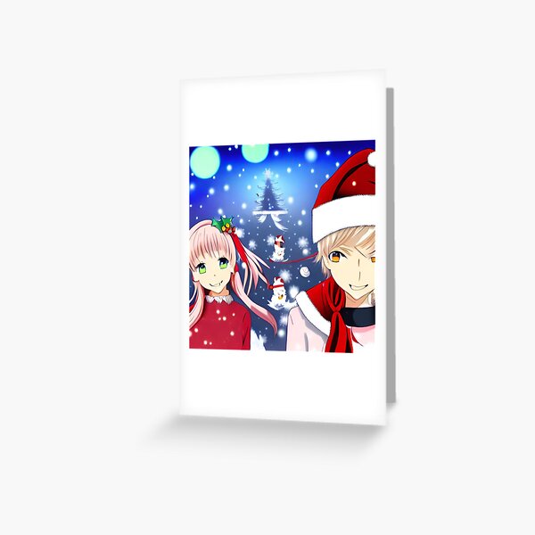 Anime Christimas 2 Greeting Card