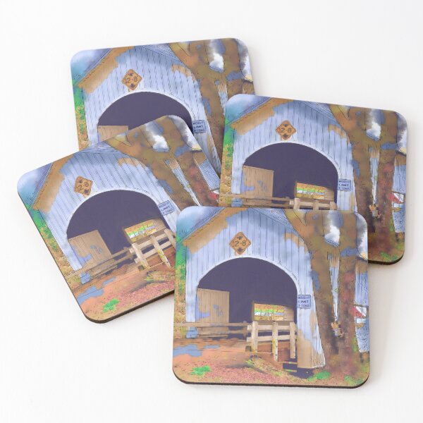 Item preview, Covered Bridge In Watercolor designed and sold by KirtTisdale.