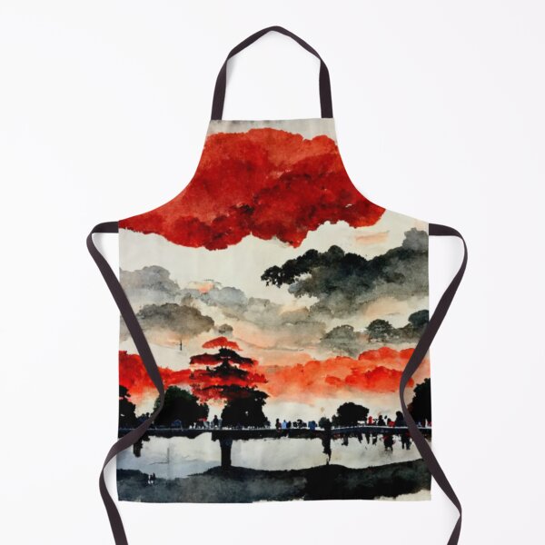 Item preview, Watercolor view Ueno Park lake Tokyo Asakusa designed and sold by Mirochan80.