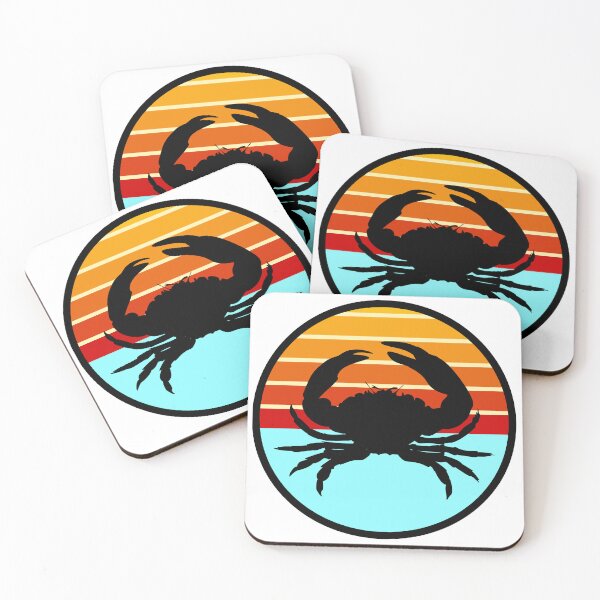 Item preview, Crustaceancore Nautical Crab Beach Life Sunset designed and sold by jrno11.