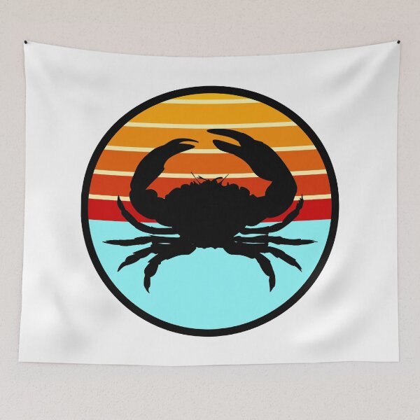 Item preview, Crustaceancore Nautical Crab Beach Life Sunset designed and sold by jrno11.