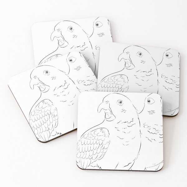 Item preview, Talkative Parakeets designed and sold by TokkiJess.