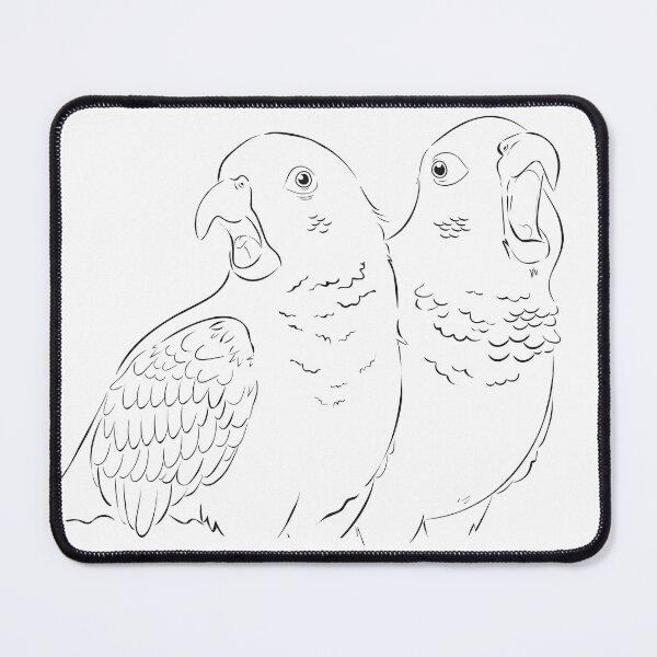 Item preview, Talkative Parakeets designed and sold by TokkiJess.