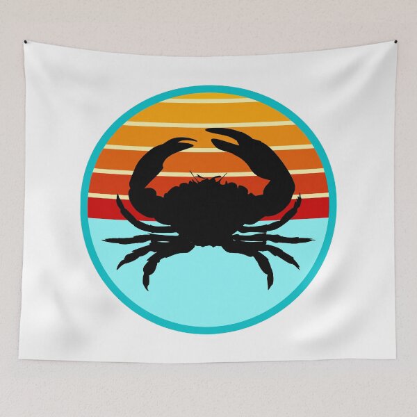 Item preview, Crustaceancore Nautical Crab Beach Life Sunset designed and sold by jrno11.