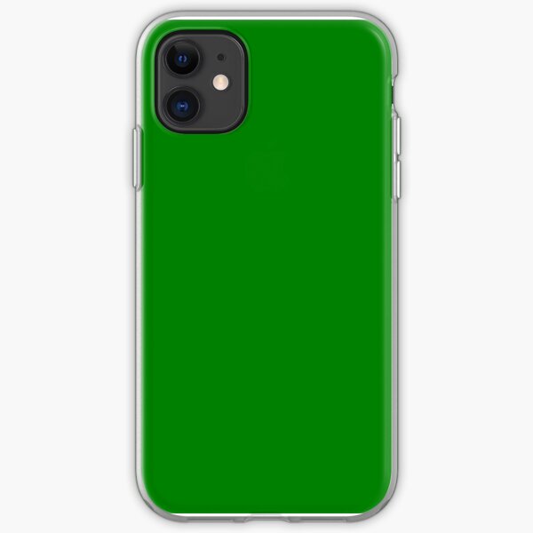 SOLID PLAIN APPLE GREEN -100 GREEN SHADES ON OZCUSHIONS ON ALL PRODUCTS iPhone Soft Case