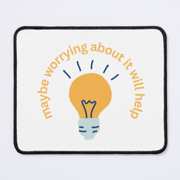 Item preview, Maybe Worrying About It Will Help (Lightbulb) designed and sold by ami.creations.