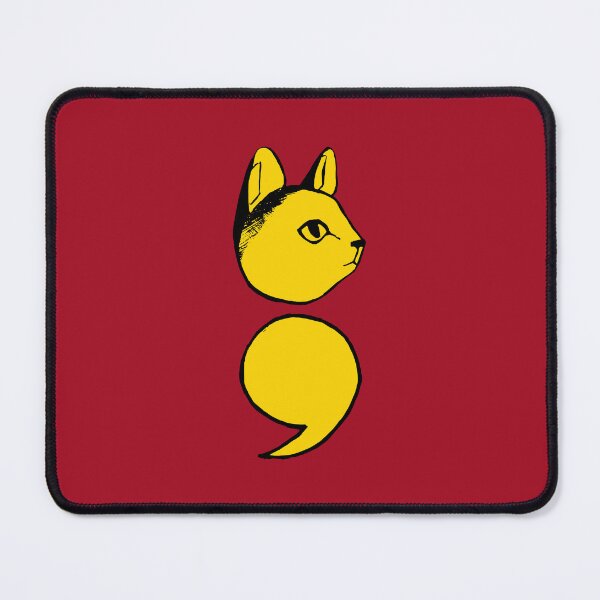 Item preview, Semicolon Cat designed and sold by THROUGH-LIFE.