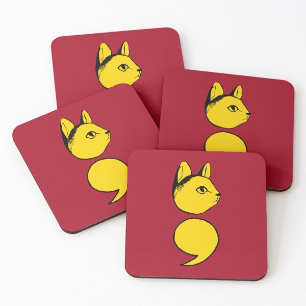 Item preview, Semicolon Cat designed and sold by THROUGH-LIFE.
