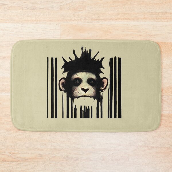 Item preview, Monkey and barcode designed and sold by hamptidampti.