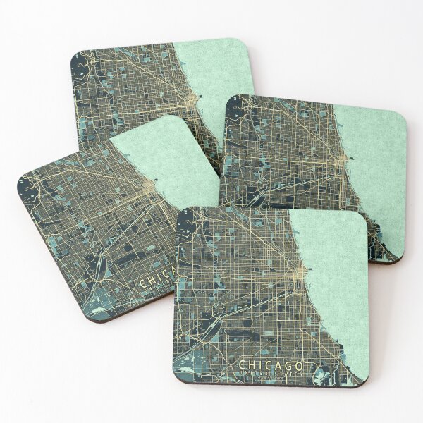 Item preview, Chicago City Map Illinois, USA - Summer designed and sold by deMAP.