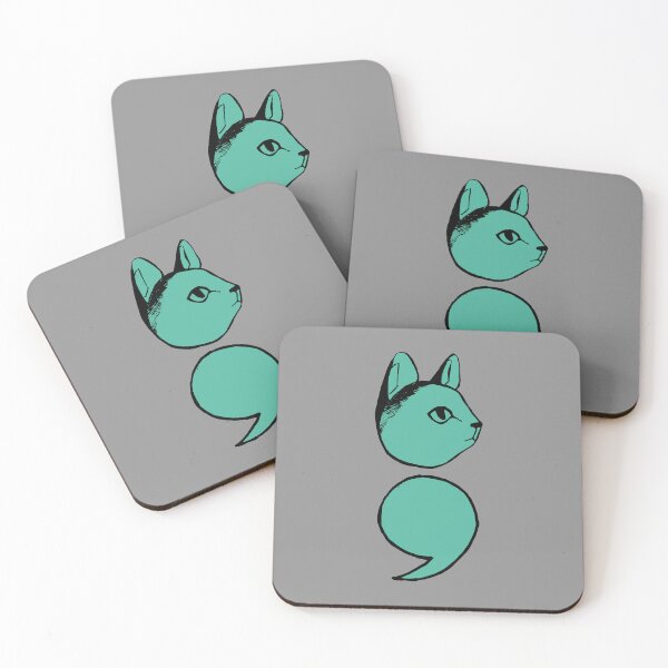Item preview, Semicolon Cat designed and sold by THROUGH-LIFE.