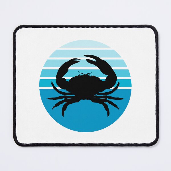 Item preview, Crustaceancore Nautical Crab Beach Life Blue Sunset designed and sold by jrno11.