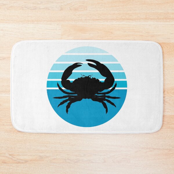 Item preview, Crustaceancore Nautical Crab Beach Life Blue Sunset designed and sold by jrno11.