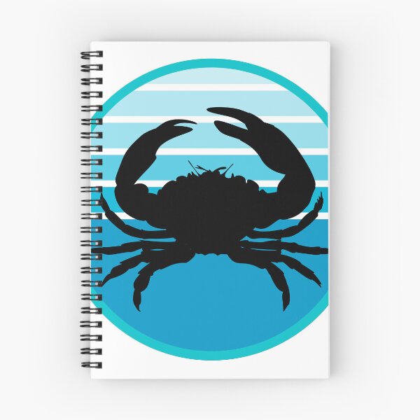 Item preview, Crustaceancore Nautical Crab Beach Life Blue Sunset designed and sold by jrno11.