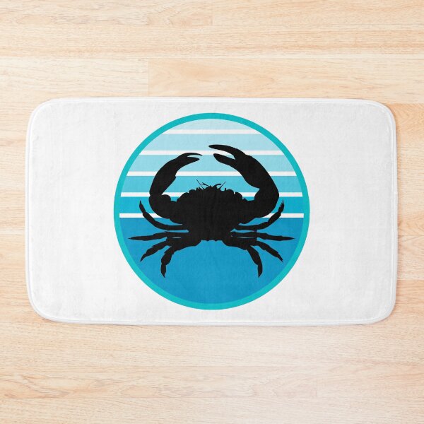 Item preview, Crustaceancore Nautical Crab Beach Life Blue Sunset designed and sold by jrno11.
