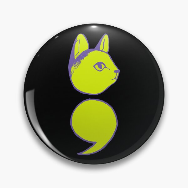 Item preview, Semicolon Cat designed and sold by THROUGH-LIFE.