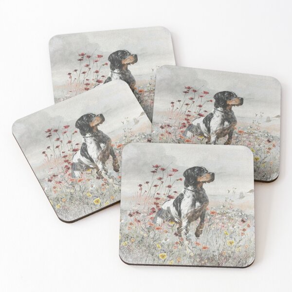 Item preview, Brittany Spaniel hunts in the field designed and sold by TammyHunterArt.