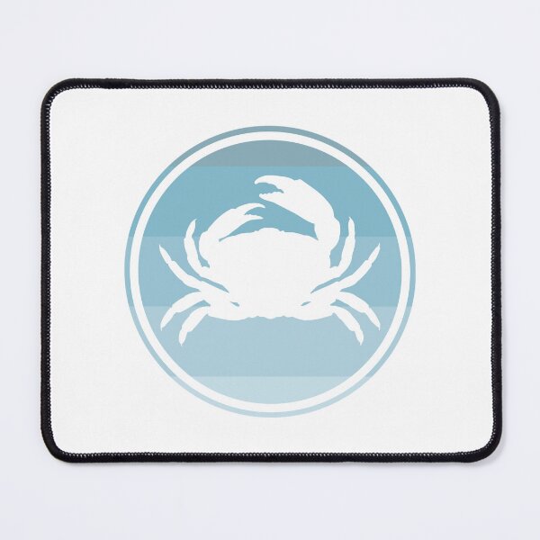 Item preview, Crustaceancore Nautical Crab Beach Life Blue Sunset designed and sold by jrno11.