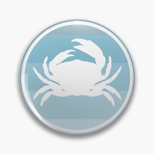 Item preview, Crustaceancore Nautical Crab Beach Life Blue Sunset designed and sold by jrno11.