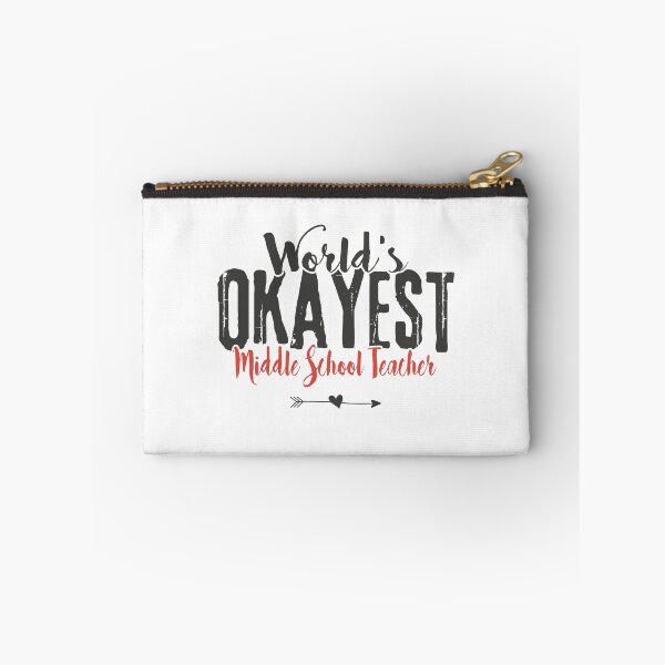 Item preview, Middle School Teacher Saying - World's Okayest Middle School Teacher Funny Saying designed and sold by Graphic-hunt.