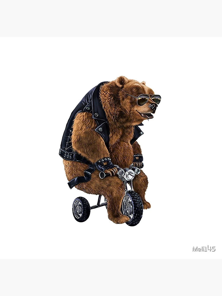 Punk Rock Grizzly Bear Riding Mini Tricycle Punk Rock Grizzly Bear Riding Mini Tricycle