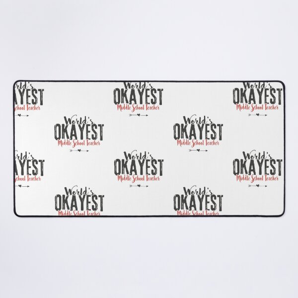 Item preview, Middle School Teacher Saying - World's Okayest Middle School Teacher Funny Saying designed and sold by Graphic-hunt.