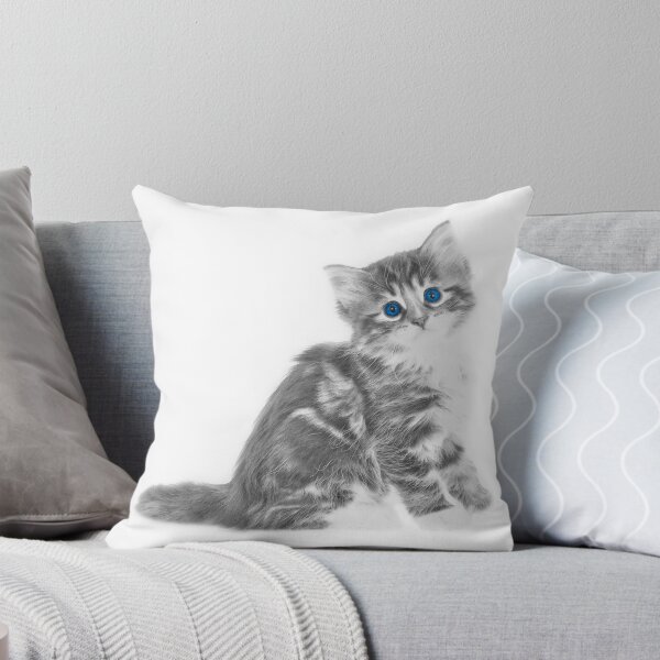 Item preview, cat with blue eyes designed and sold by damithez.